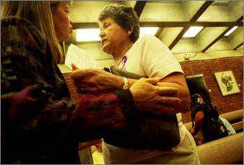 Kim Petersen speaks with Georgette Sanchez