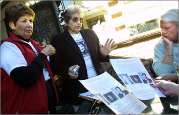 Distributing missing person flyers