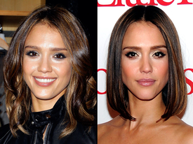 Dramatic Hair Transformations: Jessica Alba Gets Sleek Bob